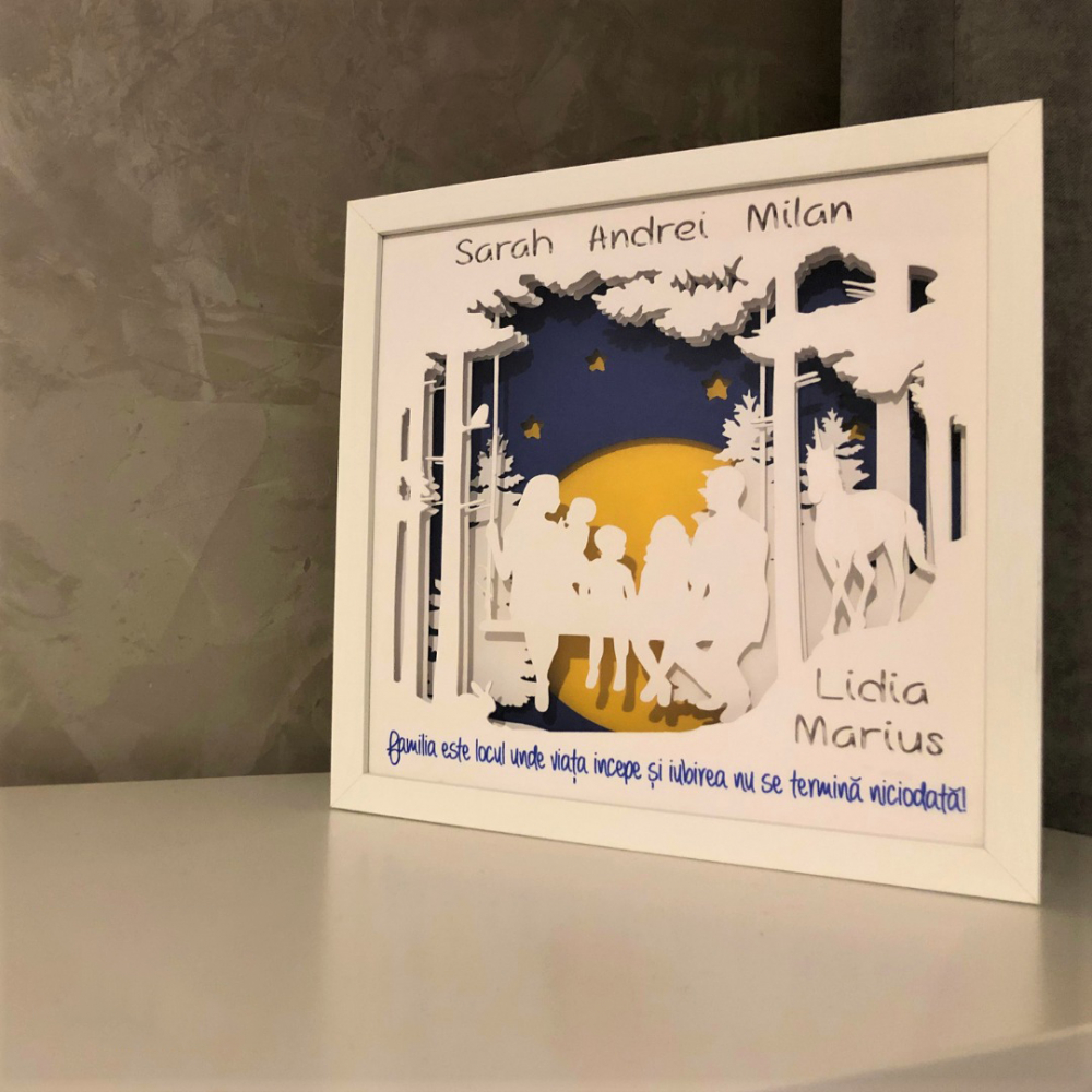 Tablou Luminos Părinți și Copii | Noorhandmadeatelier - imagine 5