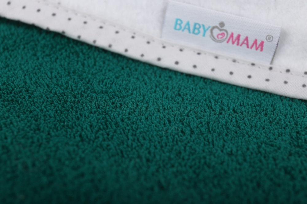 Prosop Baie BabyMam cu Gluga, 100% Bumbac - imagine 4