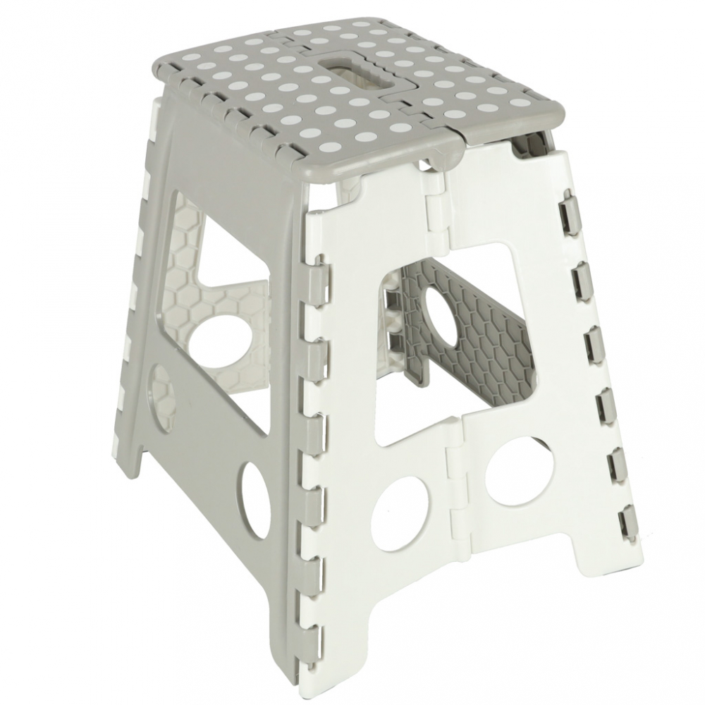 Scaunel Pliabil Ikonka Light Grey, 39 cm - imagine 7