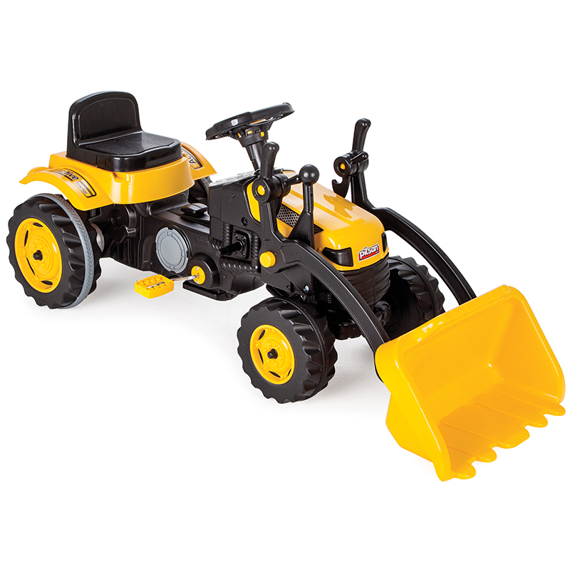 Tractor Pilsan Active Yellow cu cupă și pedale