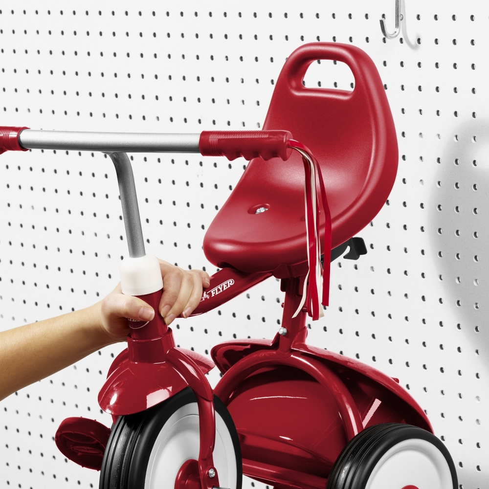 Tricicleta Radio Flyer Fold 2 Go Red, Pliabilă - imagine 4