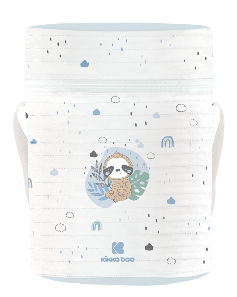 Suport Termoizolant KikkaBoo Savanna Blue 2 Biberoane