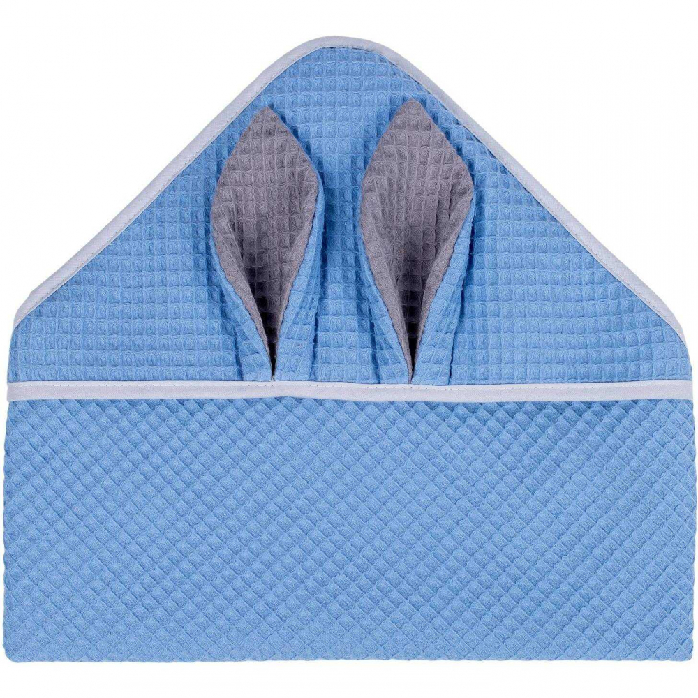 Prosop Infantilo Waffle Bunny cu Gluga, Albastru