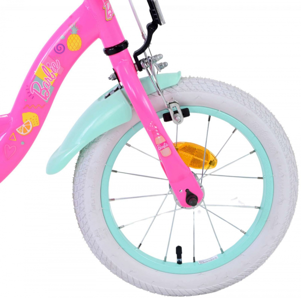 Bicicleta Barbie 14" Eandl Cycles cu Cosulet și Frână - imagine 7