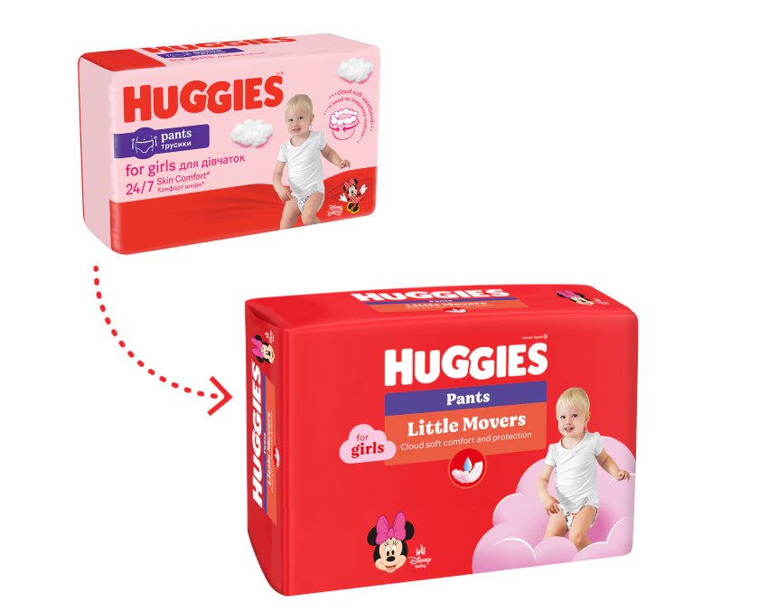 Scutece Huggies Pants Girl 5, 12-17kg, 48buc - imagine 2