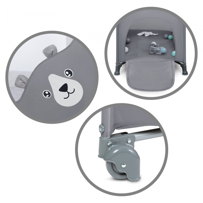 Patut Pliabil Kidwell Blissy Gray - Confort și Funcționalitate - imagine 5
