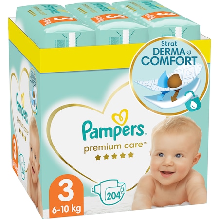 Scutece Pampers Premium Care XXL, 6-10 kg, 204 buc - imagine 8