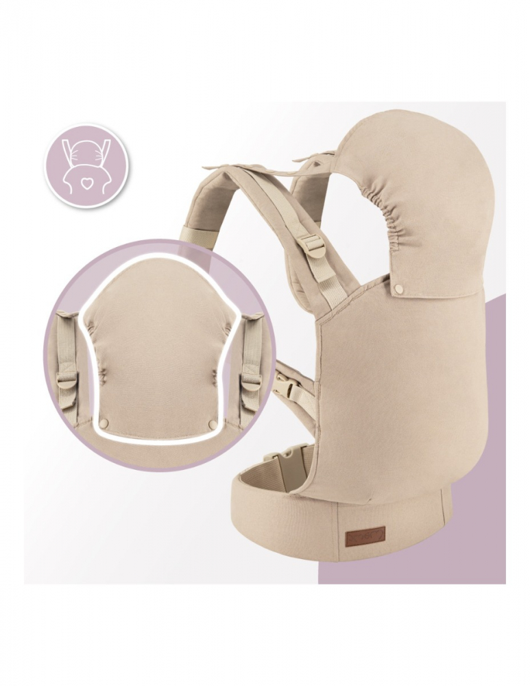 Marsupiu Momi Collet Beige | Contact și Siguranță - imagine 4