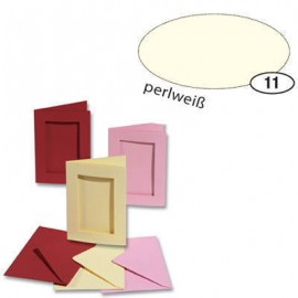 Set 5 Felicitări Decupaj Alb Perlat Folia Paper
