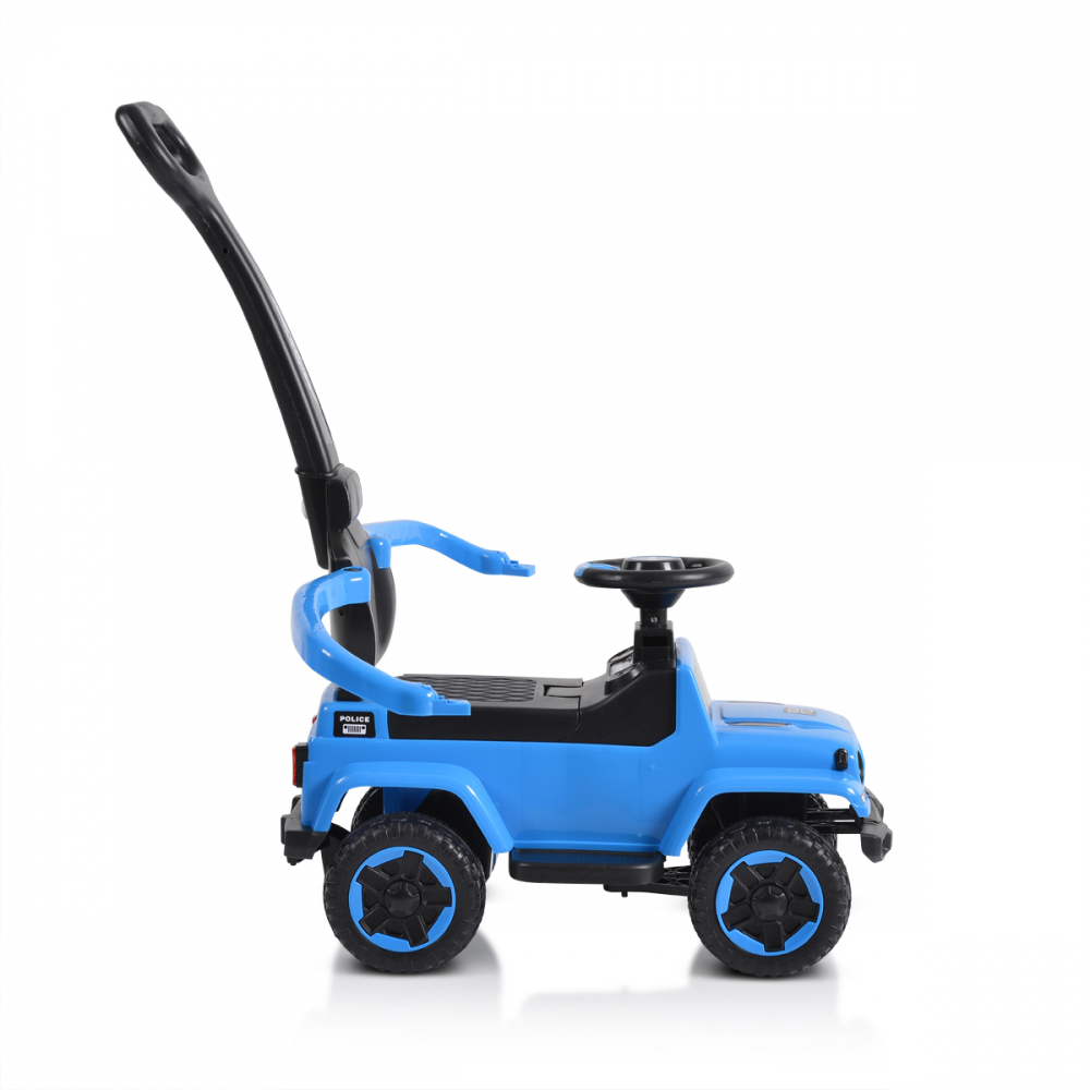 Moni Police Blue: Mașinuță fără pedale cu mâner parental - imagine 7