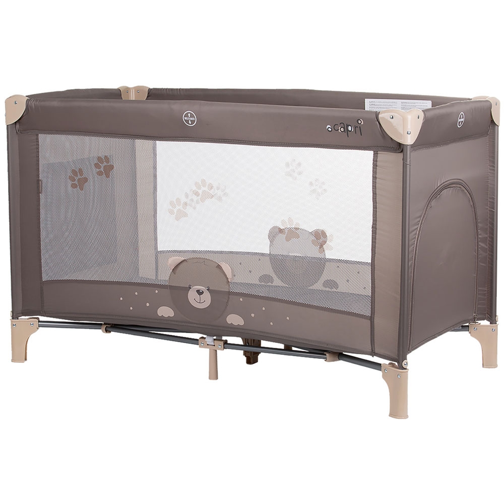 Pătuț pliabil Chipolino Capri Bear Beige - imagine 2