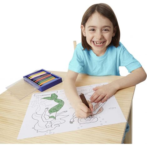 Caiet Colorat Roz Melissa&Doug - 50 Desene Creative - imagine 5