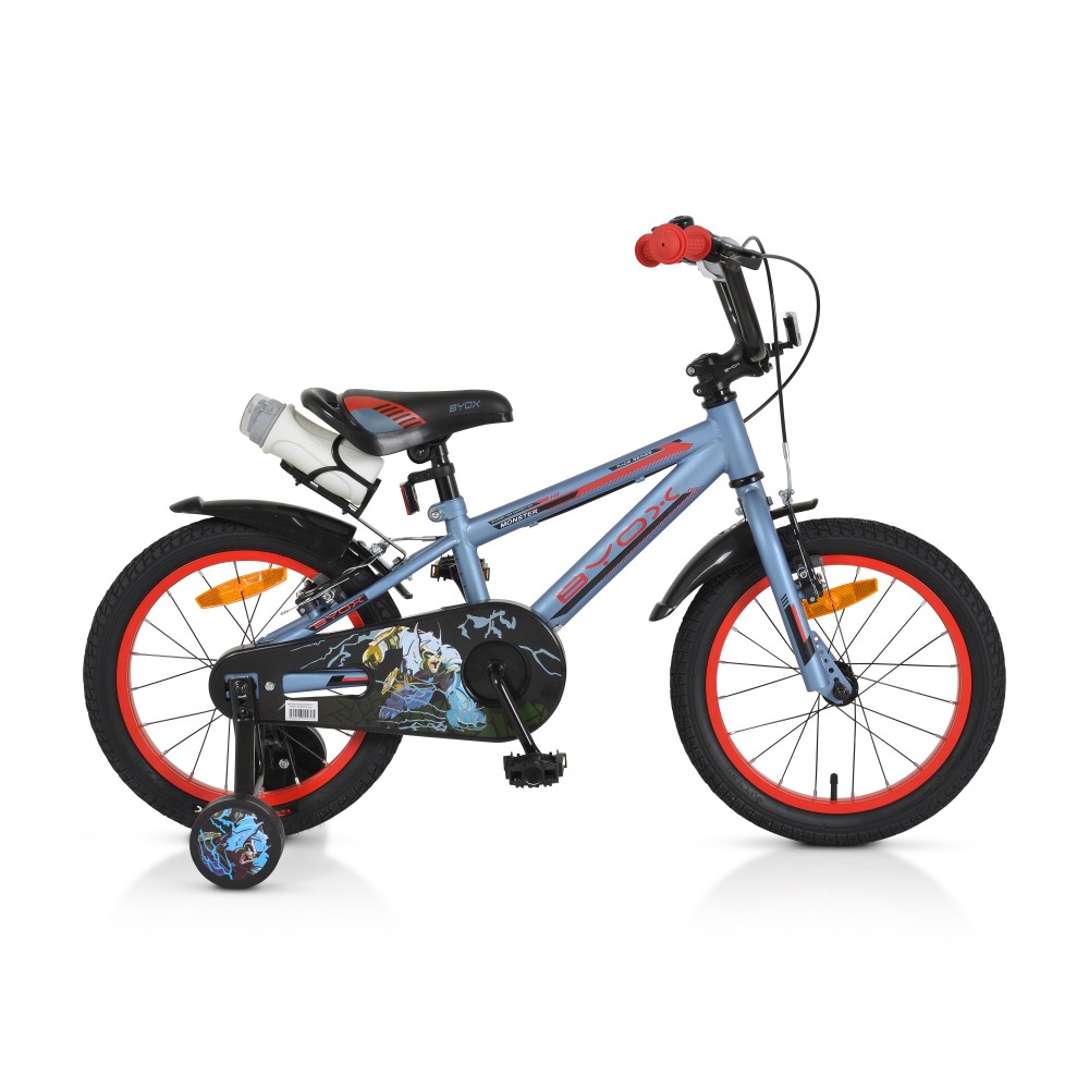 Bicicleta Byox Monster Grey 16" cu Frână Mână - imagine 2