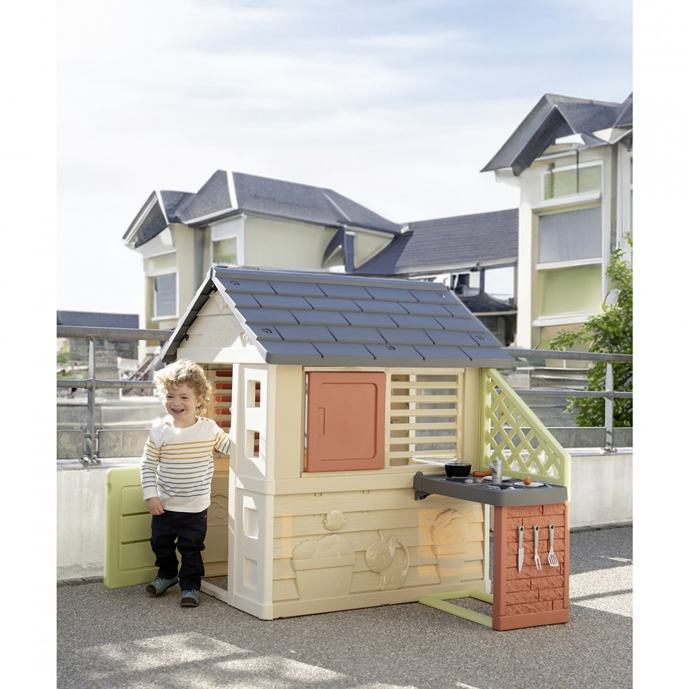Casuta Smoby Life Nature cu bucatarie | Exterior - imagine 2