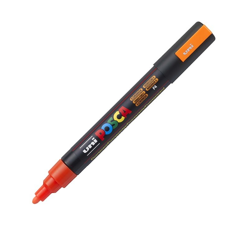 Marker Posca PC-5M, 1.8-2.5 mm, Portocaliu Închis