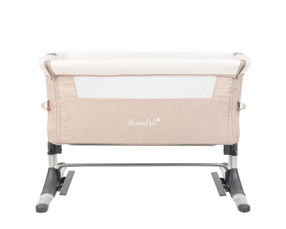 Patut Co-Sleeper KikkaBoo Bonne Nuit Beige, Reglabil - imagine 7