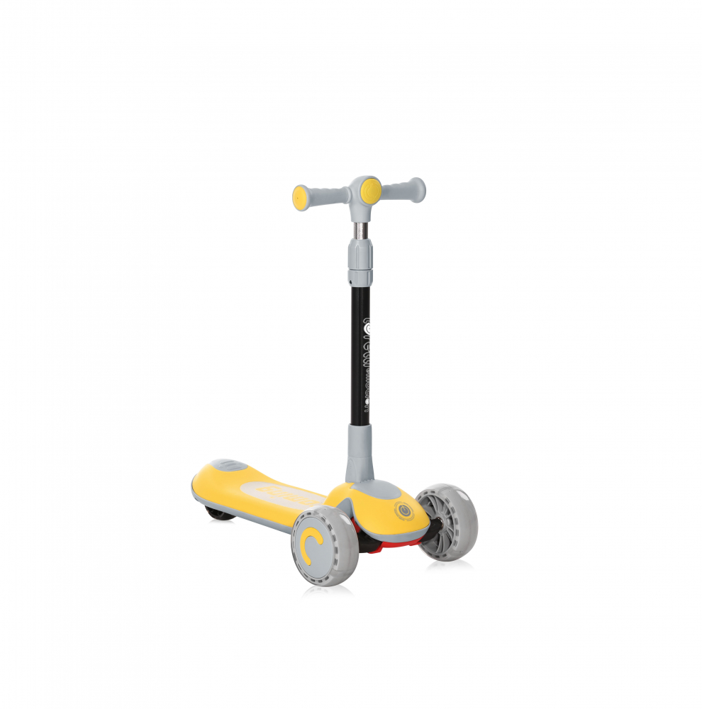 Lorelli Trio Yellow - Trotineta cu LED pentru copii - imagine 2