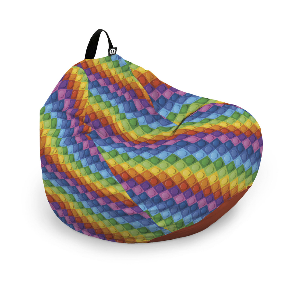 Husa Bean Bag Para XL, Lego Abstract, Updeco - imagine 6