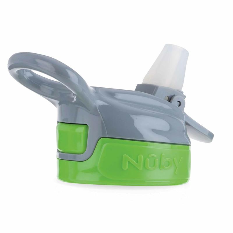 Cana Sport Nuby 360ml Verde cu Pai Pliabil