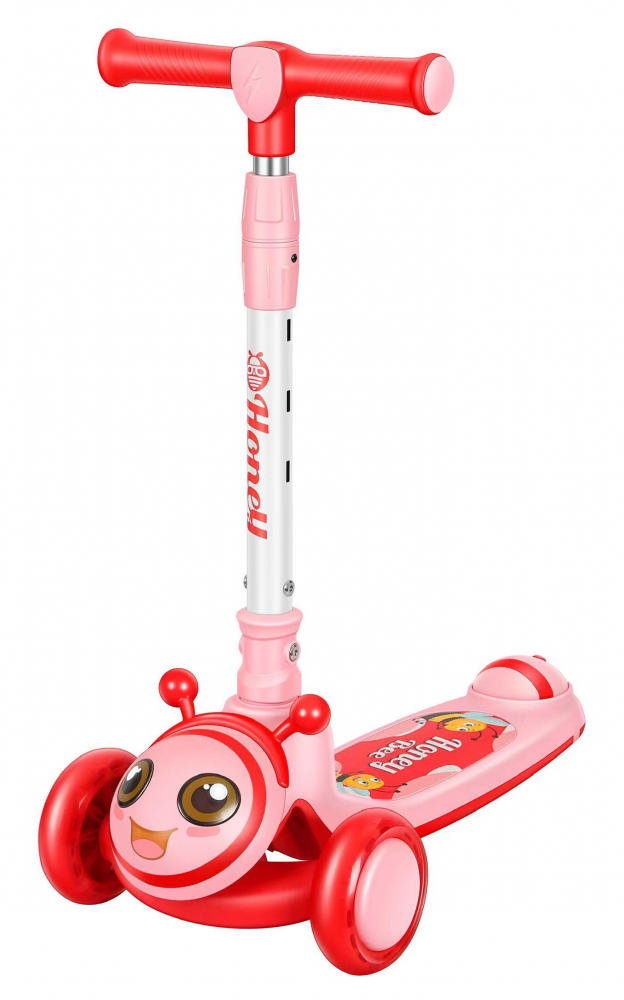 Trotineta Nichiduta Honey Bee Red Pliabilă cu LED - imagine 6