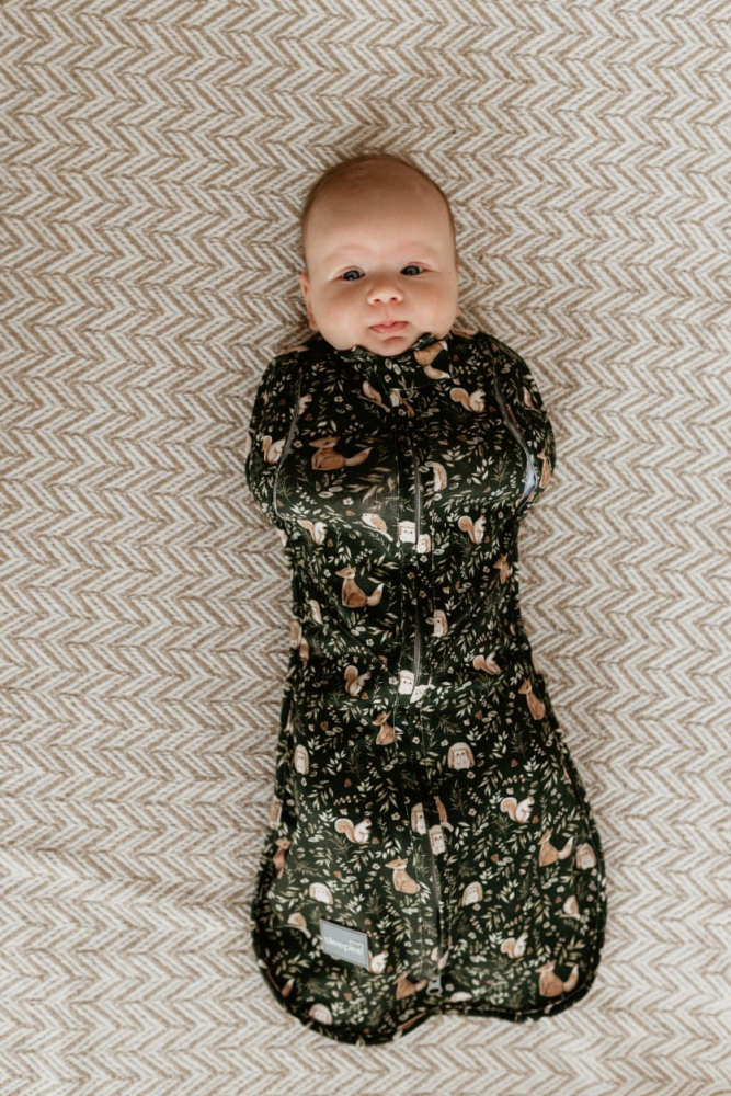 Swaddle Nor Pufos + Caciulita - Somn Linistit Bebe