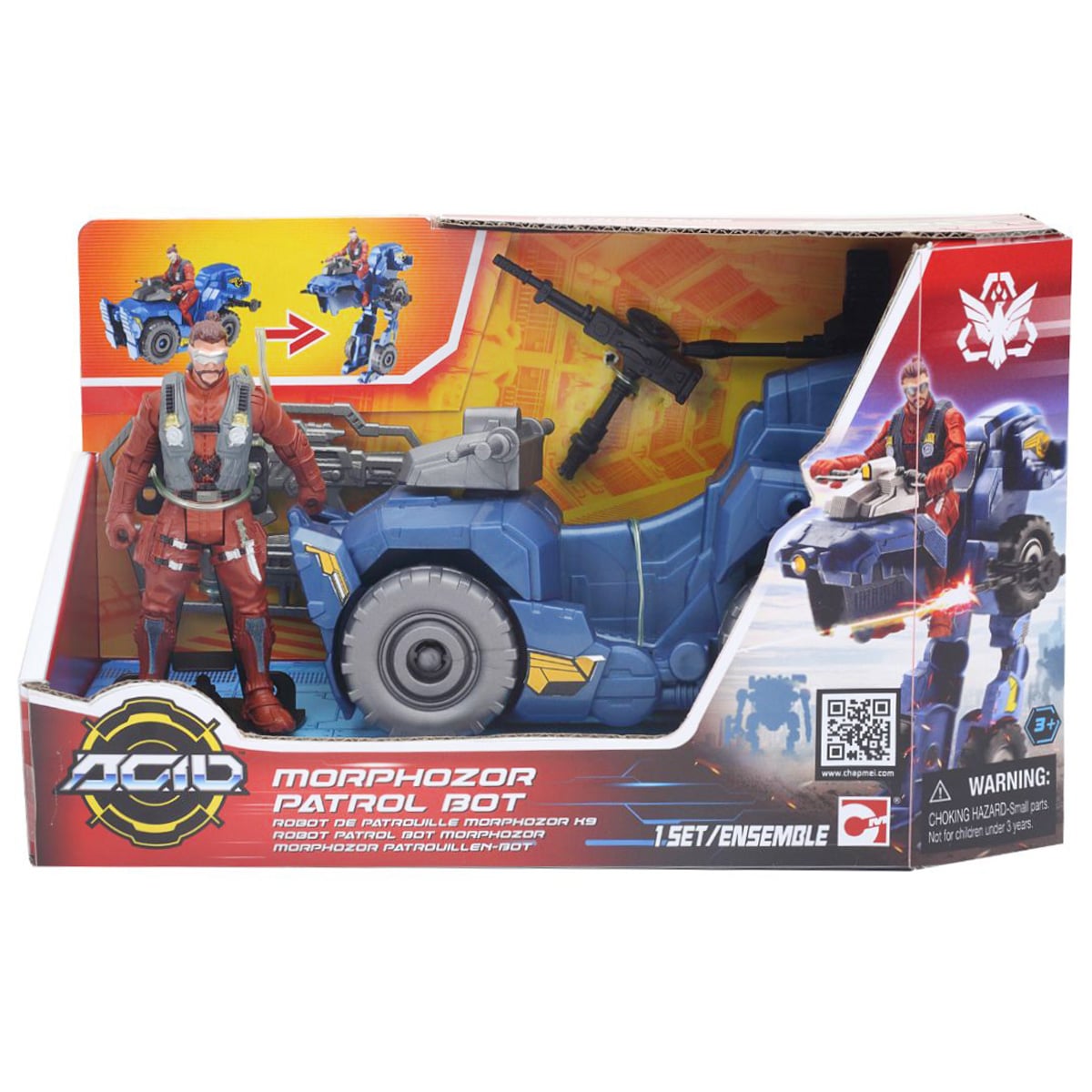 Set ACID Morphozor Patrol Bot Figurina Transformabila