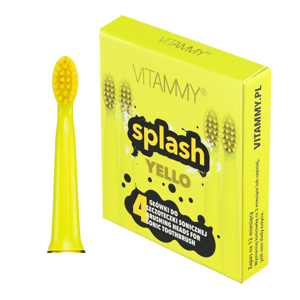Rezerve Periuță Vitammy Splash Galben, Set 4 Bucăți - imagine 4
