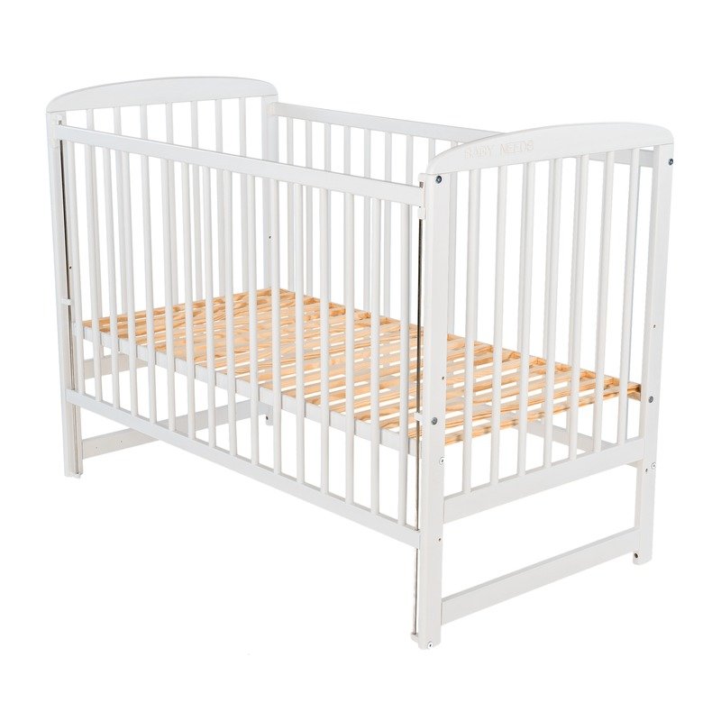 Pătuț Ola BabyNeeds 120x60 Lemn cu Laterală Culisantă - imagine 4