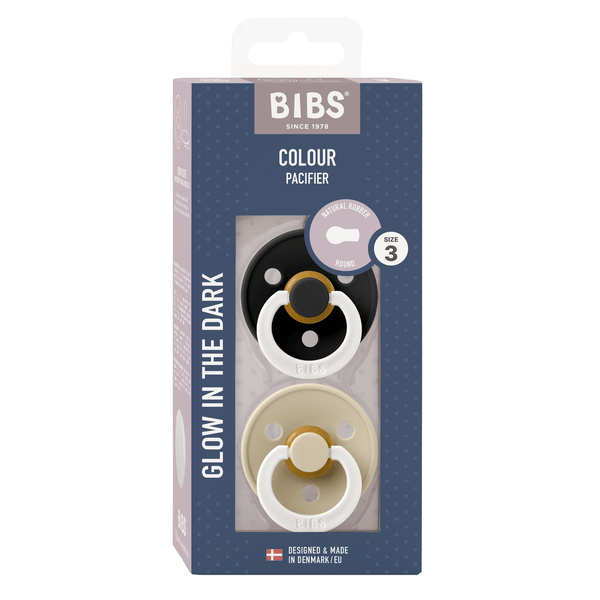 Suzete BIBS Colour Glow | Set 2 Fosforescente