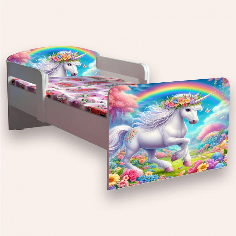 Pat Unicorn Cameramagica cu saltea 130x60
