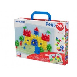 Mozaic 10 mm Miniland | Set Creativitate 240 Piese