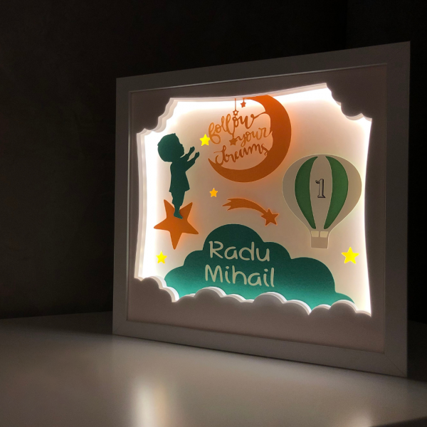 Tablou Luminos Baietel Noorhandmade - Decorație Magică - imagine 4