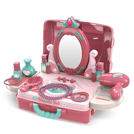 Masuta Toaleta Krista - Play Set Roz pentru Fetite