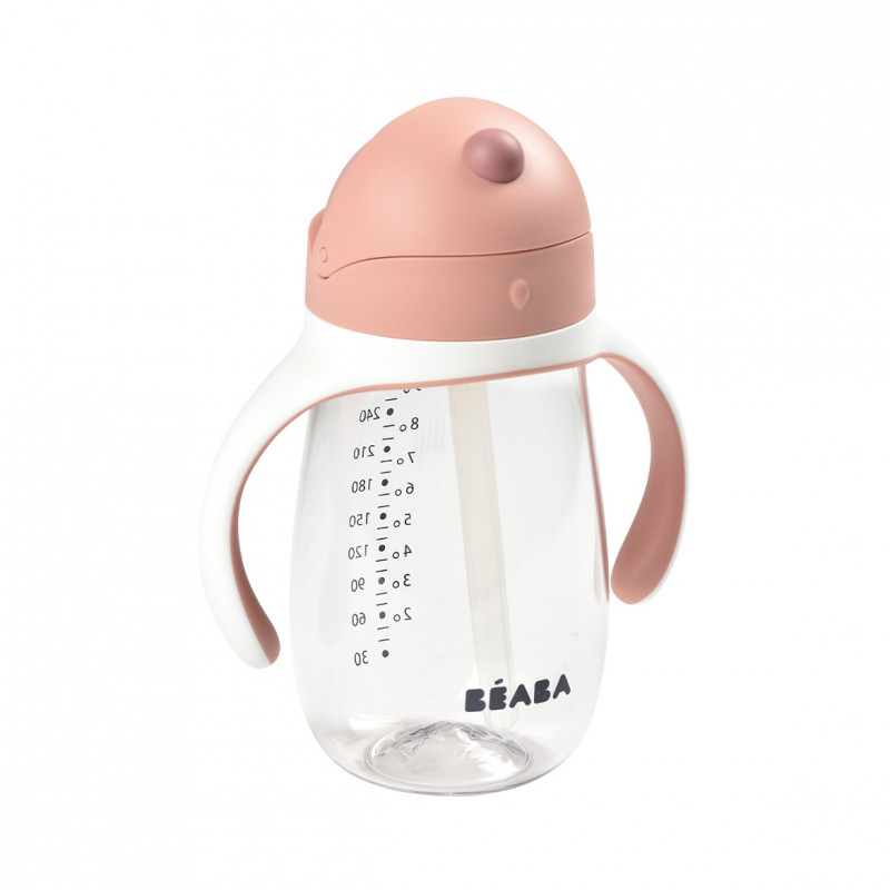 Cana Tritan Beaba 300ml, Pai, Old Pink
