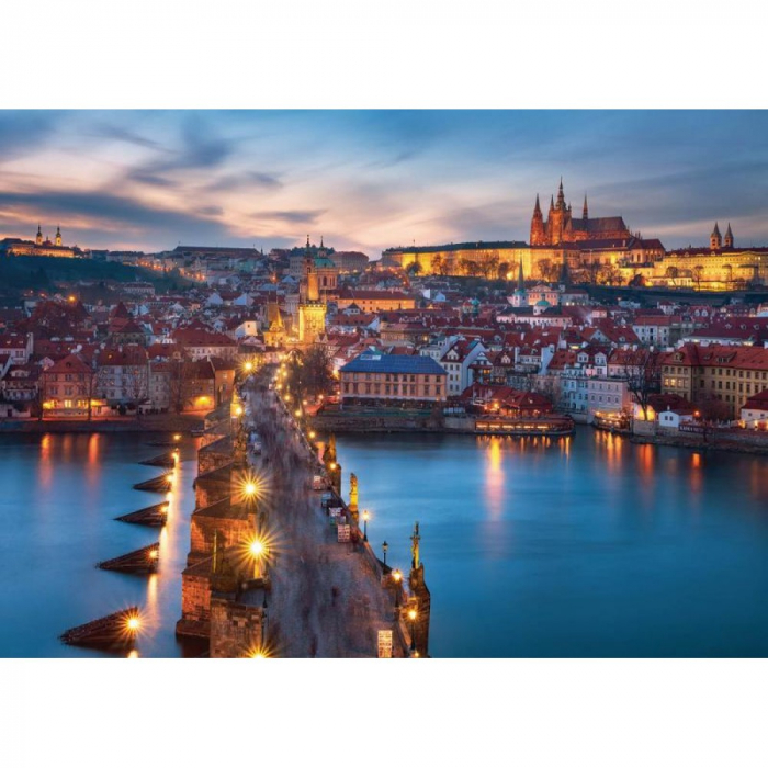Puzzle Ravensburger Praga Noaptea 1000 piese