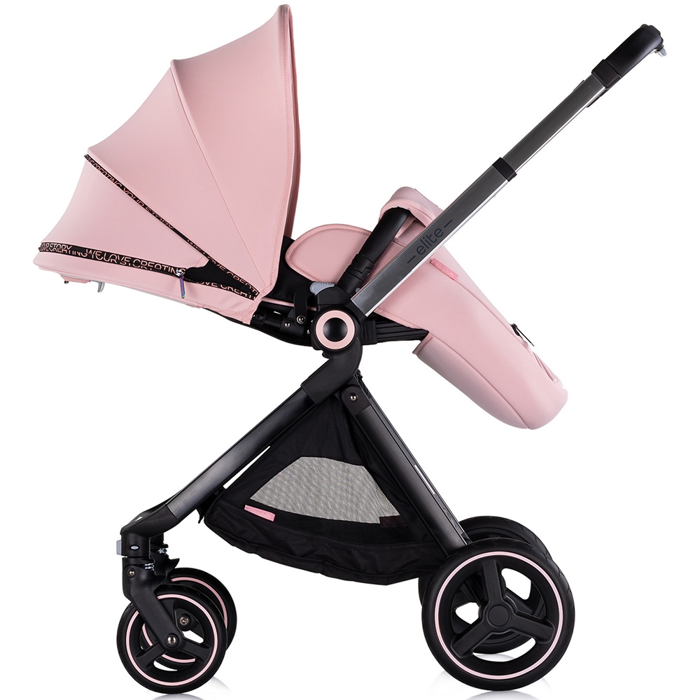 Chipolino Elite 3in1 Carucior Premium Pink - imagine 3