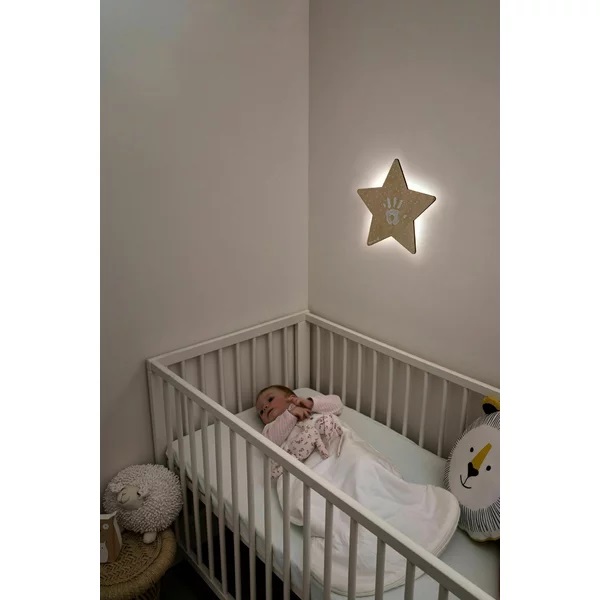 Lampa de veghe Baby Art Wooden - Stea LED - imagine 3