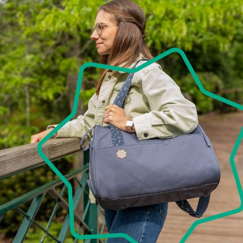 Geanta scutece Pocketstyle Blue Badabulle - Stil și practicitate