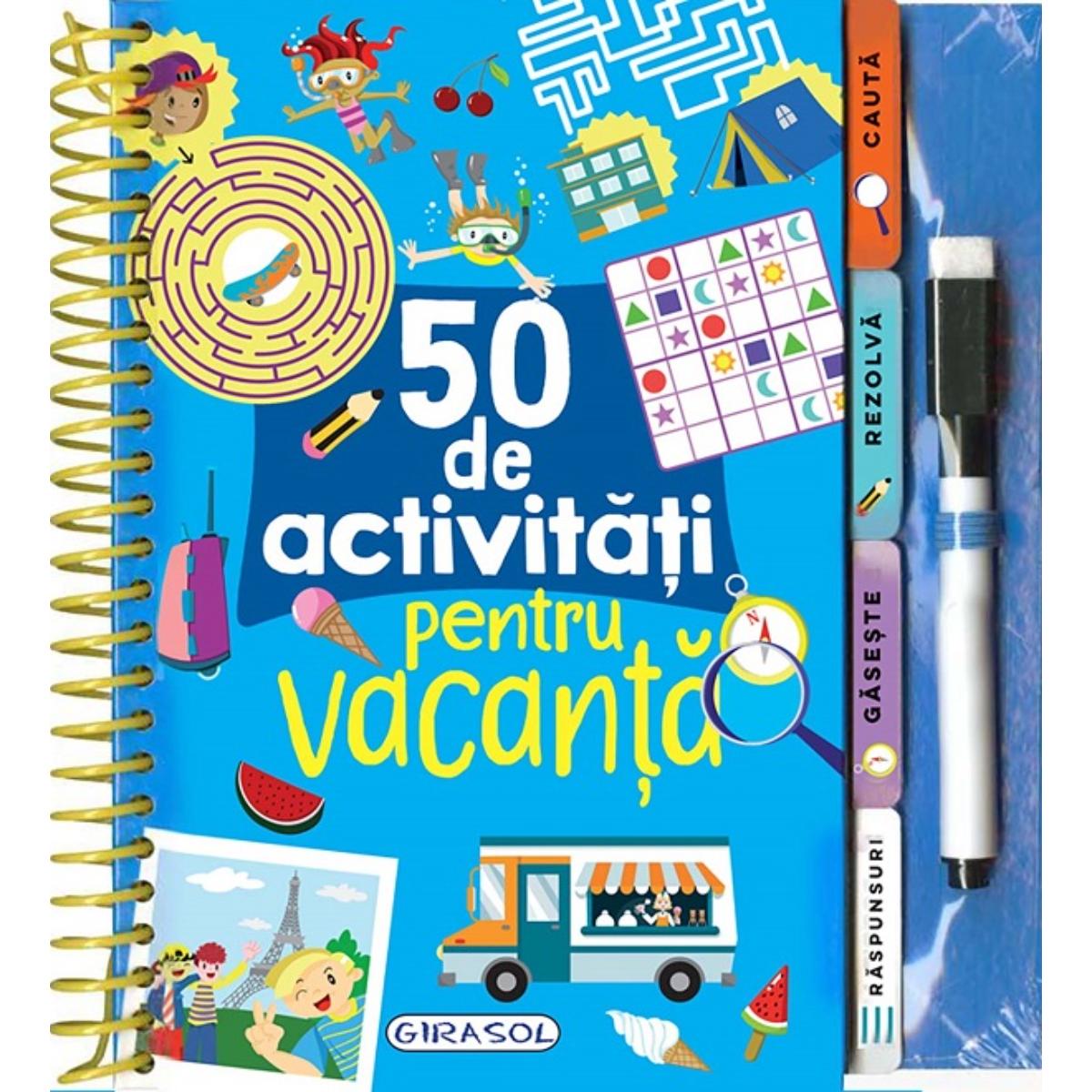 50 Activități Vacanță Girasol + Marker