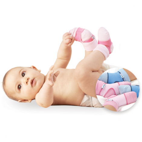 Dooky Sock-Ons Roz | Sosete Anti-Alunecare Bebelusi 0-6L - imagine 4