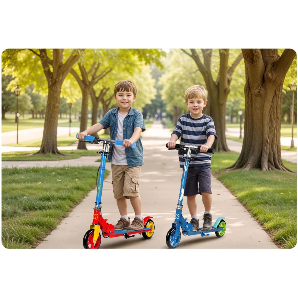 Trotineta Ricokids Kodi Pliabilă Albastru-Rosu - imagine 2