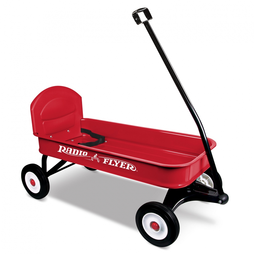 Carucior Tractat Radio Flyer Ranger Wagon, Rosu - imagine 3
