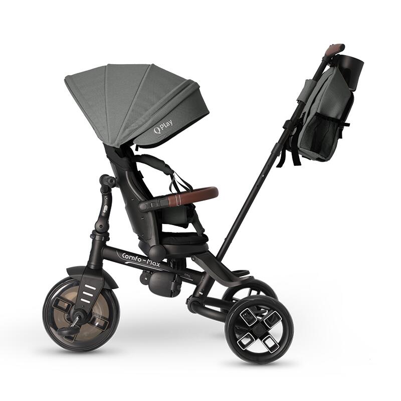Tricicleta Qplay Comfo Max Gri Ultrapliabila