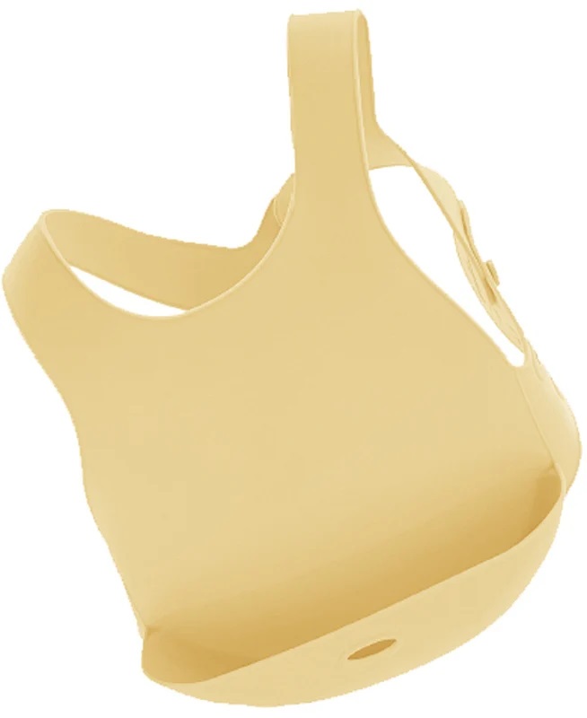 Baveta Minikoioi Flexi Bib Premium, Silicon, Mellow Yellow - imagine 4