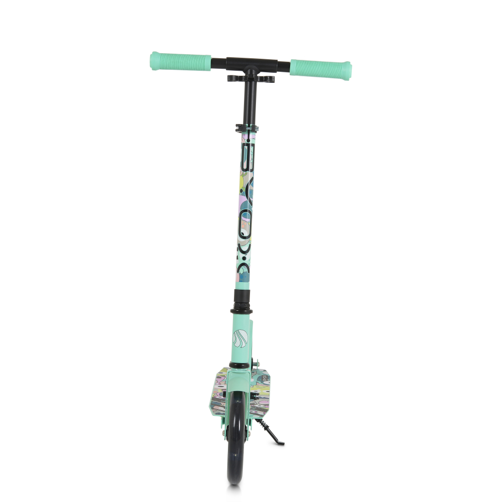 Trotineta Byox Monster Green, Pliabila cu Roti LED - imagine 2