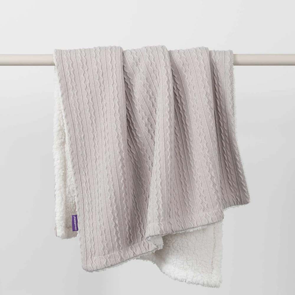 Paturica Clevamama Lux Sherpa Grey 75x100 cm
