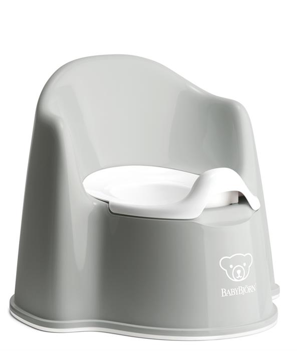BabyBjorn Olita Potty Chair Gri/Alb cu Spătar