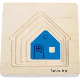 Puzzle Stratificat Casuta Beleduc - Lemn Educational - imagine 2