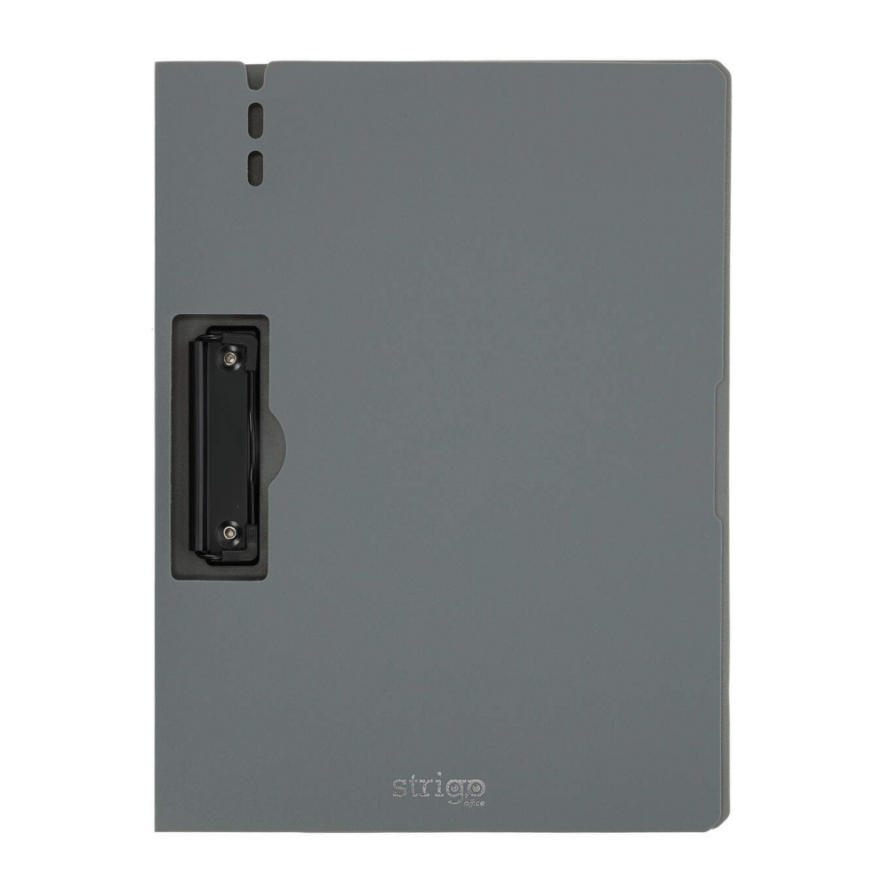 Clipboard Strigo Vertical A4 Gri, cu Suport Stilou