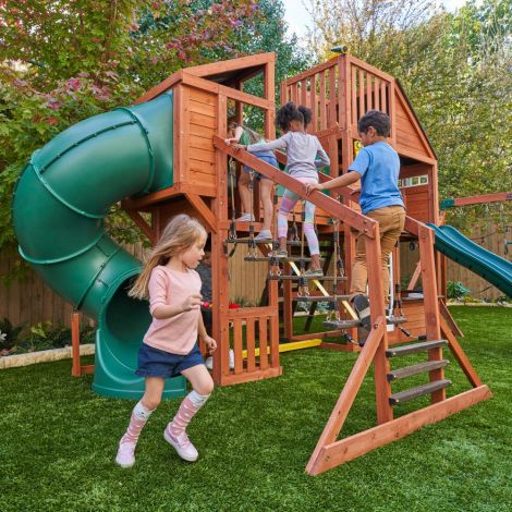Complex Joacă Leagăn Kidkraft Odyssey 3 Tobogane - imagine 9